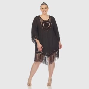 Plus Size Crochet Detail Cover Up